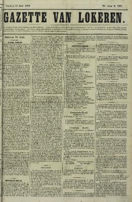 Gazette van Lokeren 13/06/1869