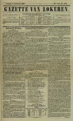 Gazette van Lokeren 01/02/1863