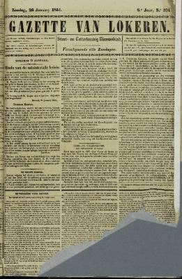 Gazette van Lokeren 26/01/1851