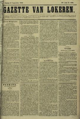 Gazette van Lokeren 27/09/1868