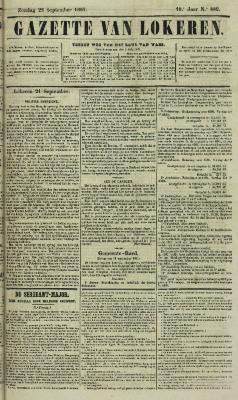 Gazette van Lokeren 22/09/1861