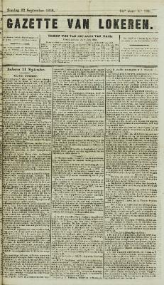 Gazette van Lokeren 12/09/1858