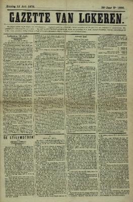 Gazette van Lokeren 13/07/1879