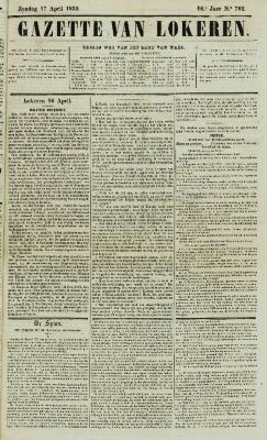 Gazette van Lokeren 17/04/1859