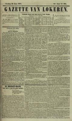 Gazette van Lokeren 28/07/1861