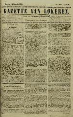 Gazette van Lokeren 20/04/1851