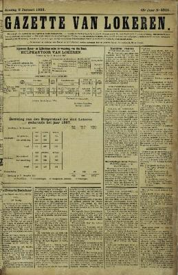 Gazette van Lokeren 08/01/1888