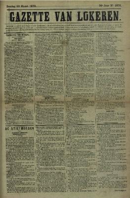 Gazette van Lokeren 23/03/1879