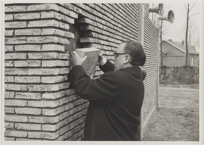 Gemeenteschool Eerste steenlegging 1973