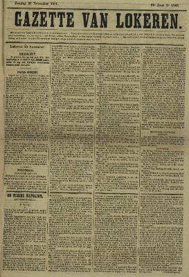 Gazette van Lokeren 26/11/1871