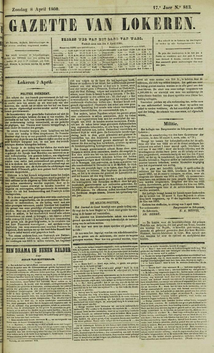 Gazette van Lokeren 08/04/1860