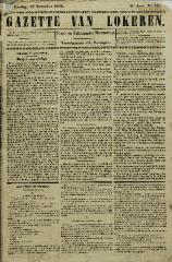 Gazette van Lokeren 18/11/1849