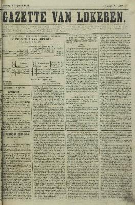 Gazette van Lokeren 02/08/1874