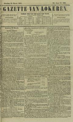 Gazette van Lokeren 24/03/1861