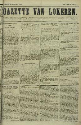 Gazette van Lokeren 14/02/1869