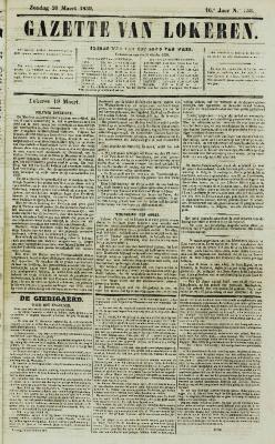 Gazette van Lokeren 20/03/1859