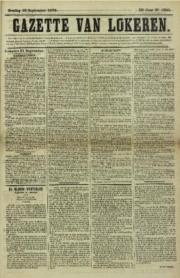 Gazette van Lokeren 22/09/1878