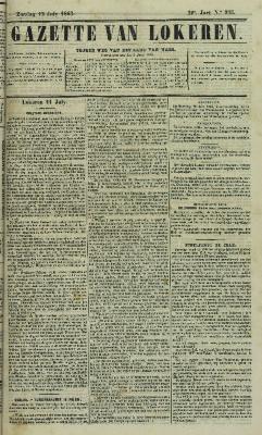 Gazette van Lokeren 12/07/1863