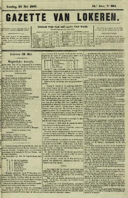 Gazette van Lokeren 31/05/1857