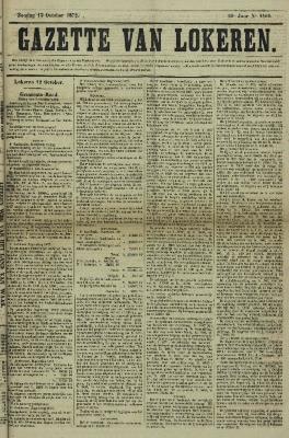 Gazette van Lokeren 13/10/1872