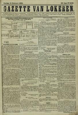 Gazette van Lokeren 19/02/1882