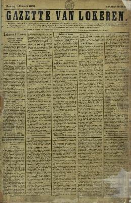 Gazette van Lokeren 01/01/1888