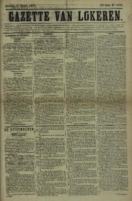 Gazette van Lokeren 16/03/1879