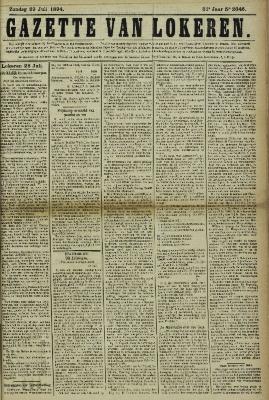 Gazette van Lokeren 29/07/1894