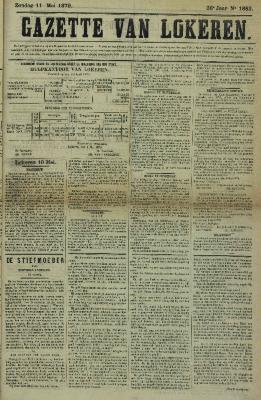 Gazette van Lokeren 11/05/1879