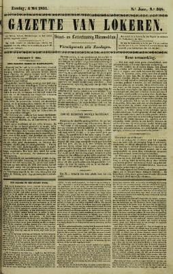 Gazette van Lokeren 04/05/1851