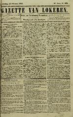 Gazette van Lokeren 23/02/1851