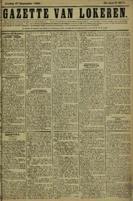 Gazette van Lokeren 27/09/1885