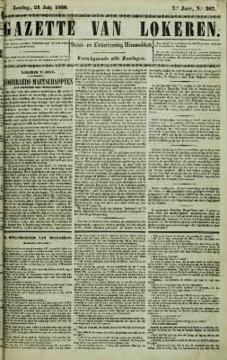Gazette van Lokeren 21/07/1850