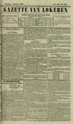 Gazette van Lokeren 04/08/1861