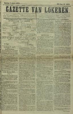 Gazette van Lokeren 07/04/1878