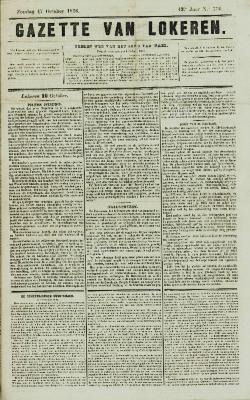 Gazette van Lokeren 17/10/1858