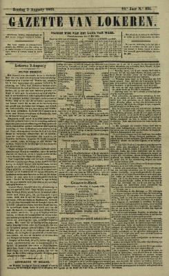 Gazette van Lokeren 03/08/1862