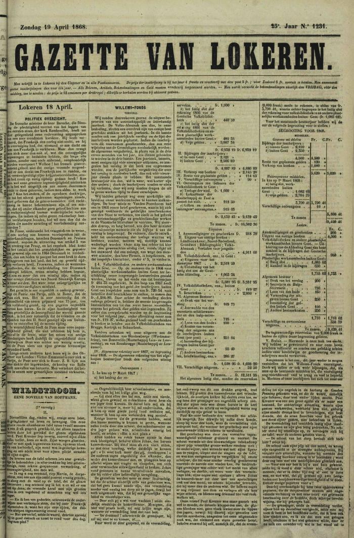 Gazette van Lokeren 19/04/1868