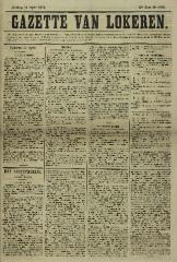 Gazette van Lokeren 14/04/1872