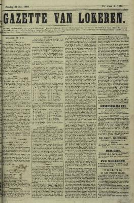 Gazette van Lokeren 31/05/1868