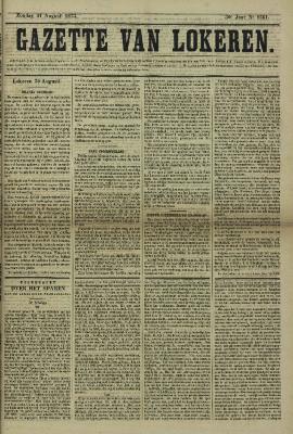 Gazette van Lokeren 31/08/1873