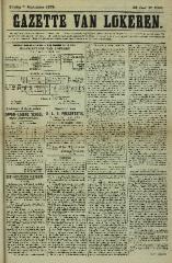 Gazette van Lokeren 07/09/1879