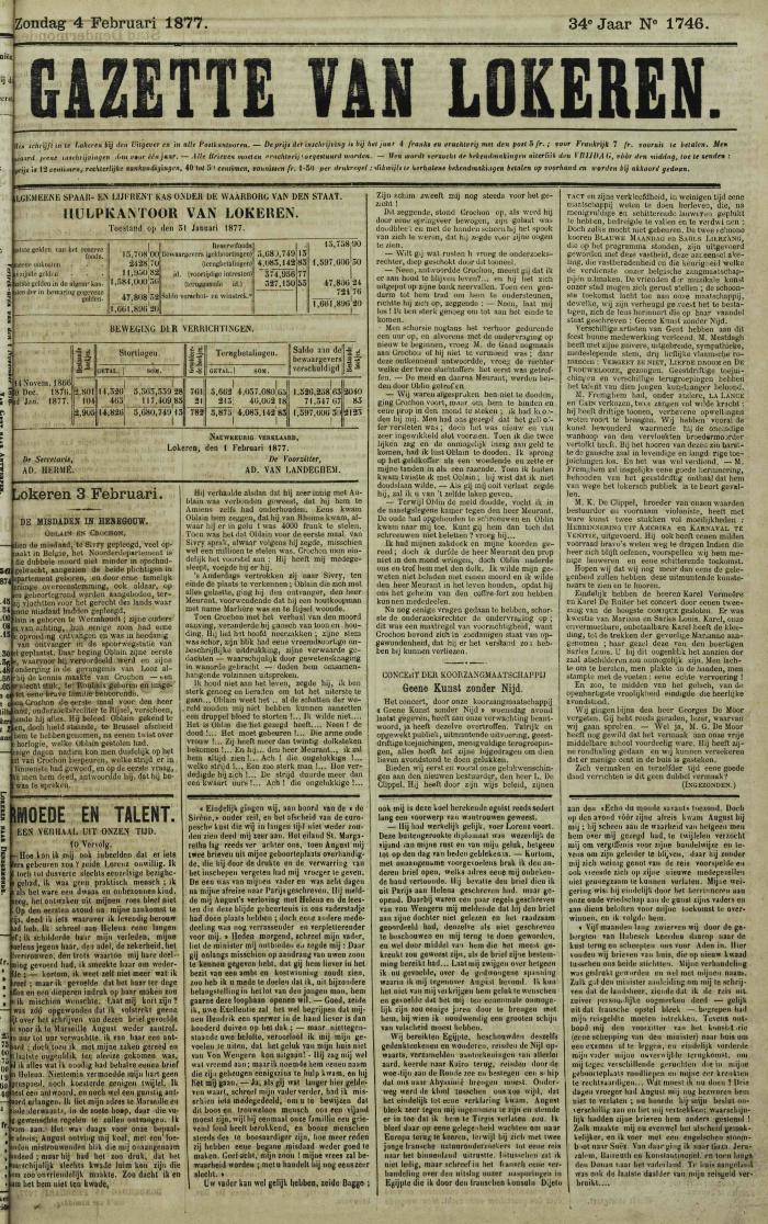 Gazette van Lokeren 04/02/1877