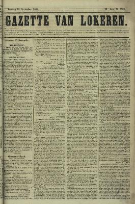 Gazette van Lokeren 13/12/1868