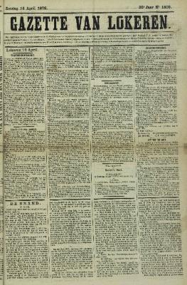 Gazette van Lokeren 14/04/1878