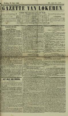 Gazette van Lokeren 24/07/1864