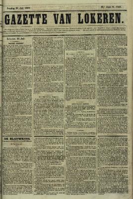 Gazette van Lokeren 26/07/1868