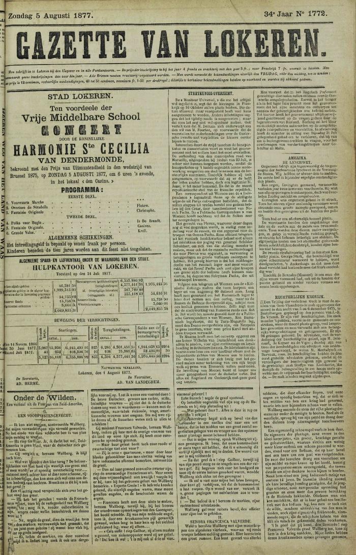 Gazette van Lokeren 05/08/1877