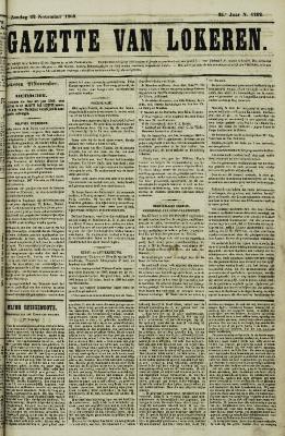 Gazette van Lokeren 22/11/1868