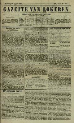 Gazette van Lokeren 26/04/1863